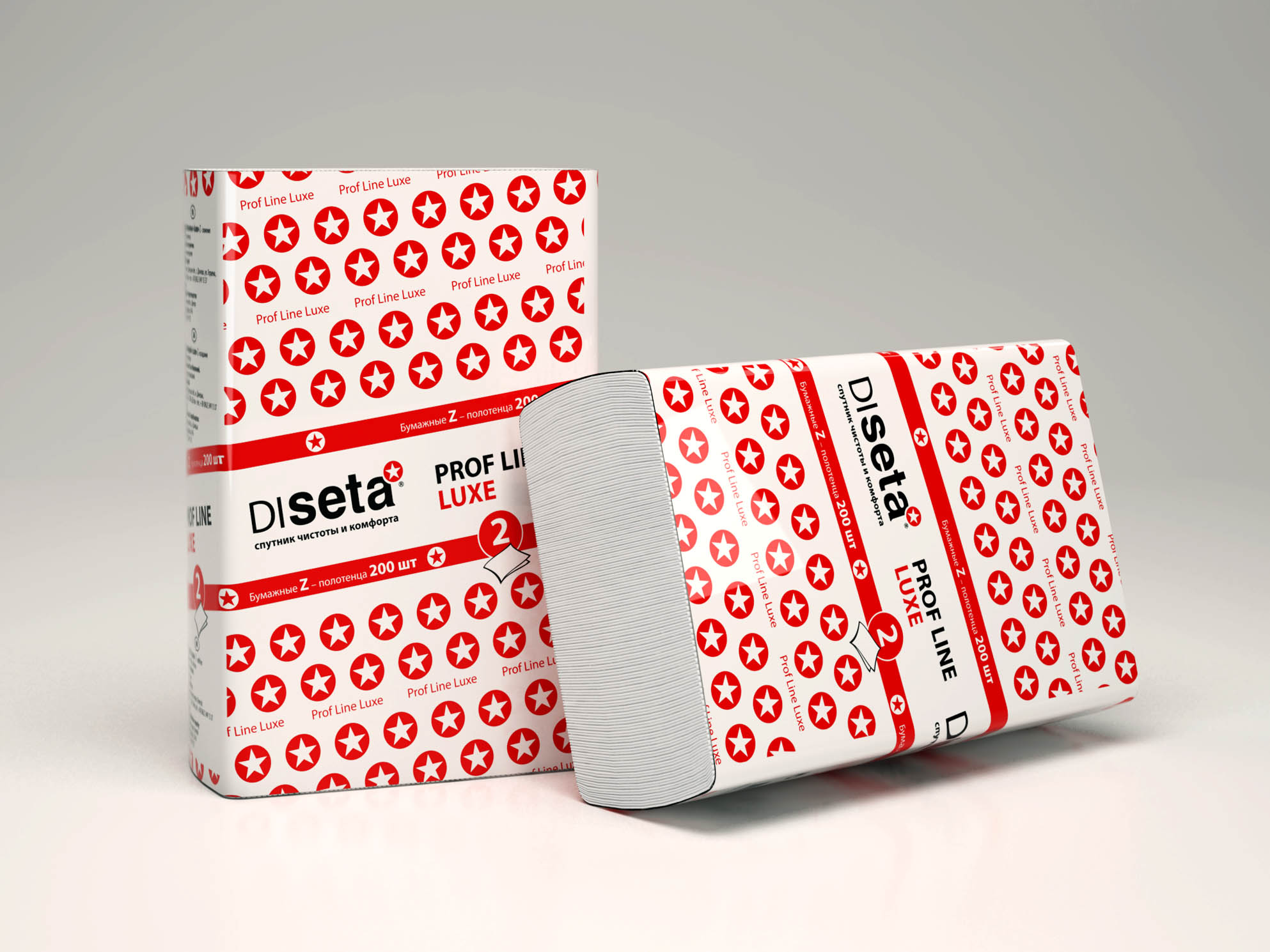 Дизайн упаковки для бумажных полотенец Diseta