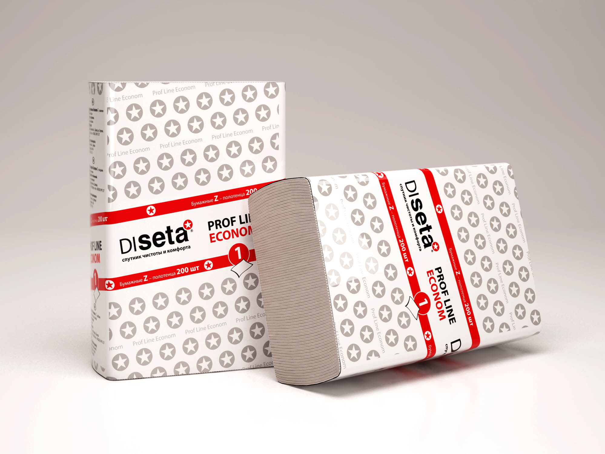 Дизайн упаковки для бумажных полотенец Diseta